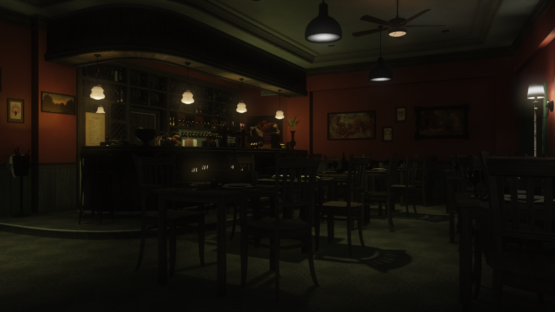 Bistro interior, PBR, VCT