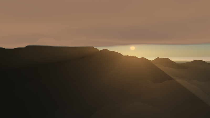 AtmosphereScattering, Terrain, Clouds